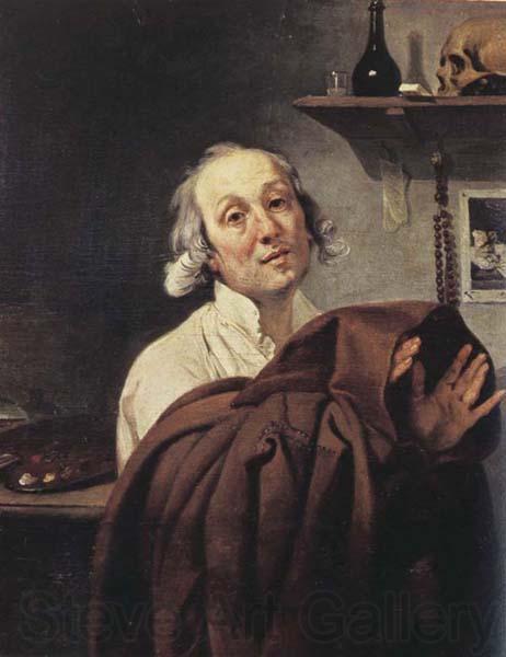 Johann Zoffany Self-Portrait as a Monk Norge oil painting art